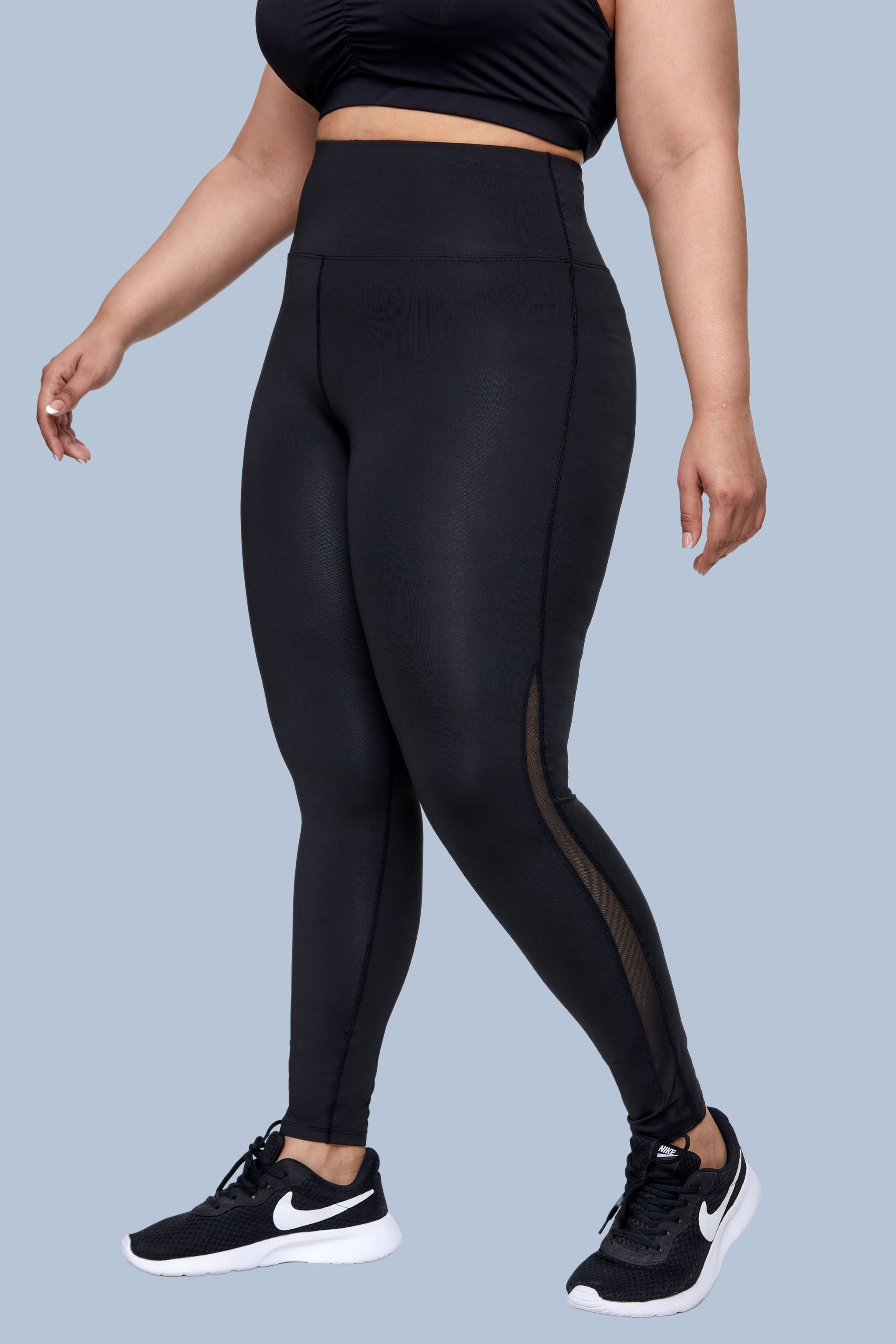 JD JEN-DAY Legging Stretch Plus Size high Waist Yoga Pants Very Elastic  Non-See-Through with 2 Pockets to Place Your Phone., Black, X-Large :  : Clothing, Shoes & Accessories