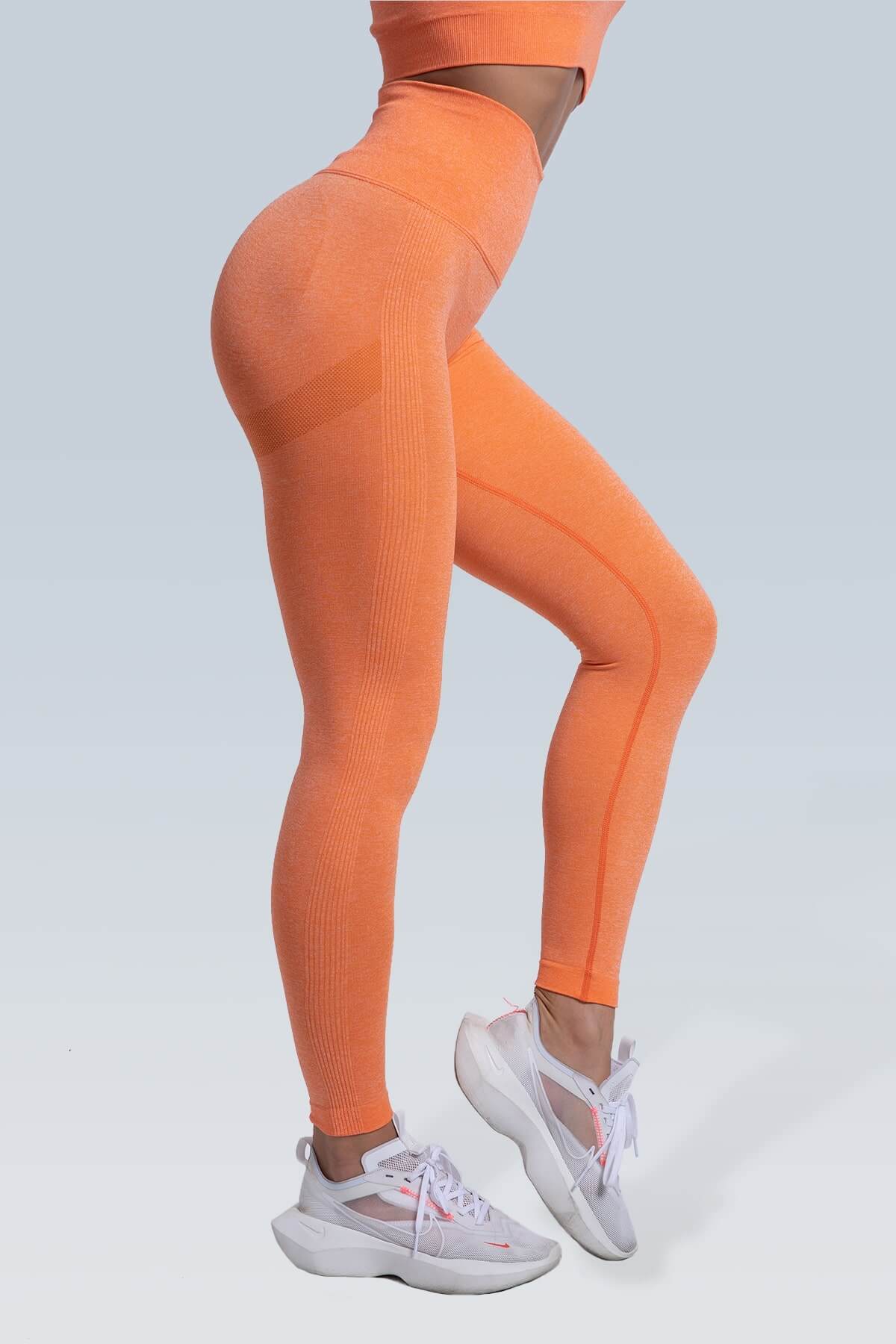 Lilly Basic Yoga Leggings - Burnt Orange